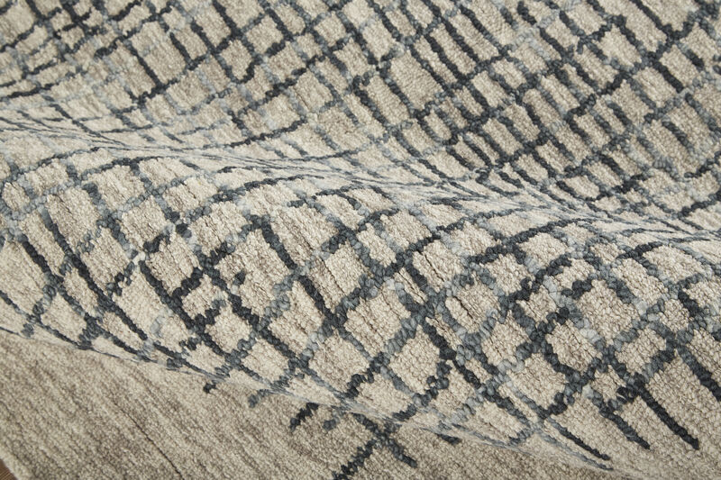 Maddox 8630F Gray/Black/Tan 3'6" x 5'6" Rug