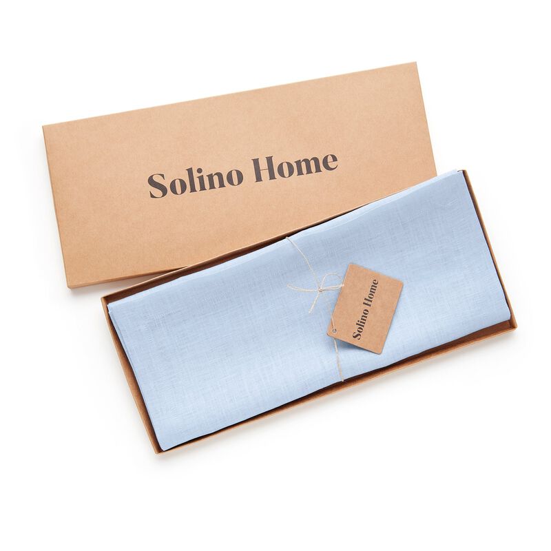 Solino Home 100% Pure Linen Table Runner | Fete for Valentine;s