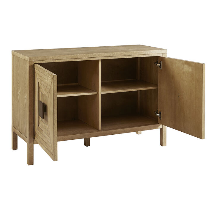 2 Door Accent Cabinet With Adjustable Shelves