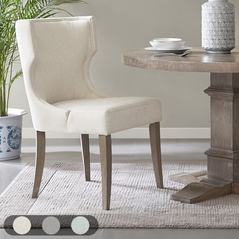 Gracie Mills Allie Upholstered Contemporary Wingback Dining Chair