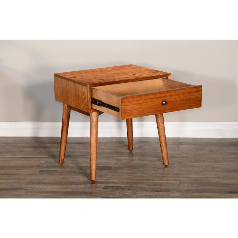 Sunny Designs American Modern 24 Mitred Solid Wood Night Stand in Cinnamon