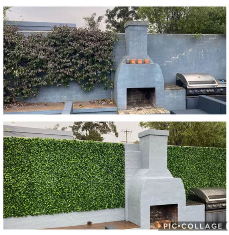 Jasmine Artificial Green Wall 40" x 40" 11SQFT Commercial Grade UV Resistant