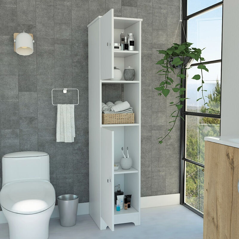 Linen Cabinet Albany, Bathroom, White