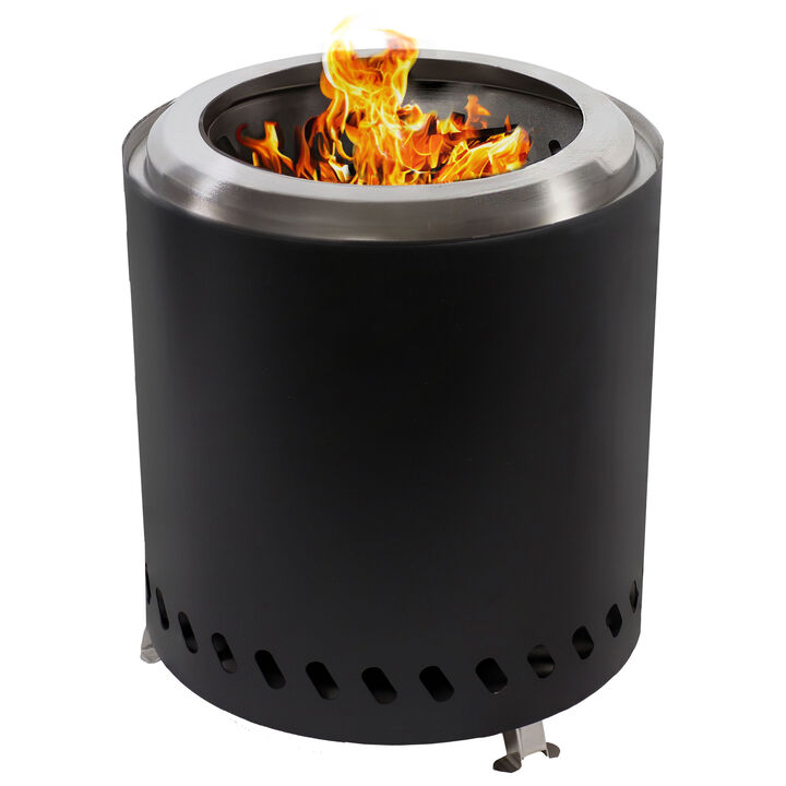 Stainless Steel Tabletop Smokeless Fire Pit - 8.5" Diameter Stainless Steel Tabletop Smokeless Fire Pit - 8.5" Diameter
