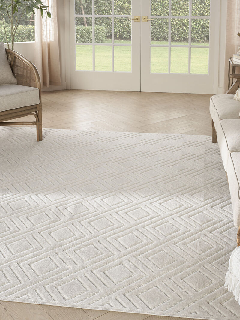 Care Free CAF03 Ivory 9'2" x 12' Rug
