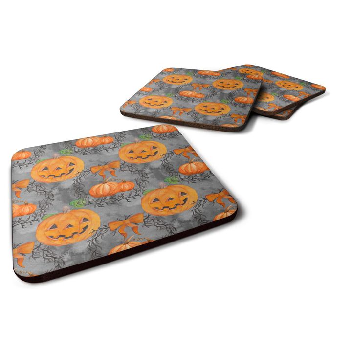 Caroline's Treasures Watecolor Halloween Pumpkins Decorative coasters, 3.5, Multicolor
