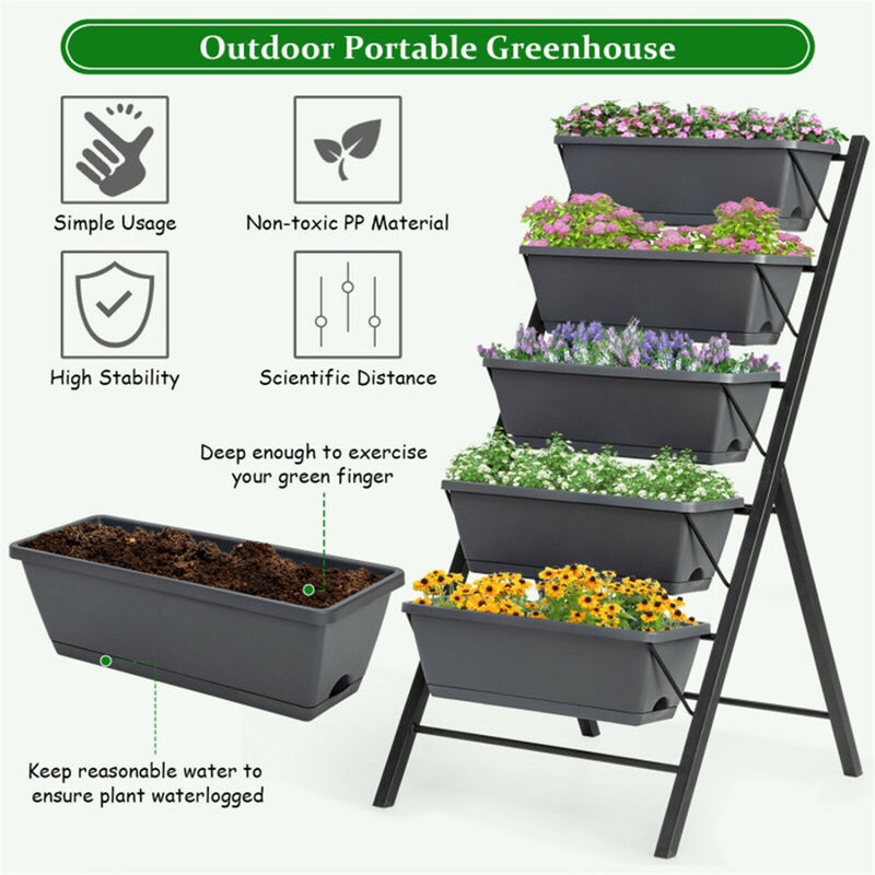 Weather-Resistant Raised Garden Bed for Backyard and Patio