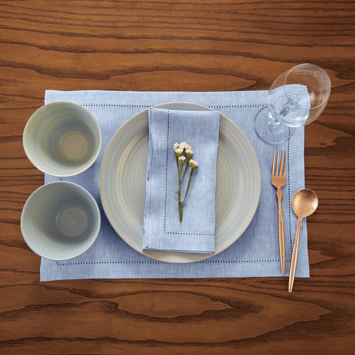 Solino Home 100% Pure Linen Cloth Napkins 20 x 20 Inch Set of 4 Dinner Napkins | Milan