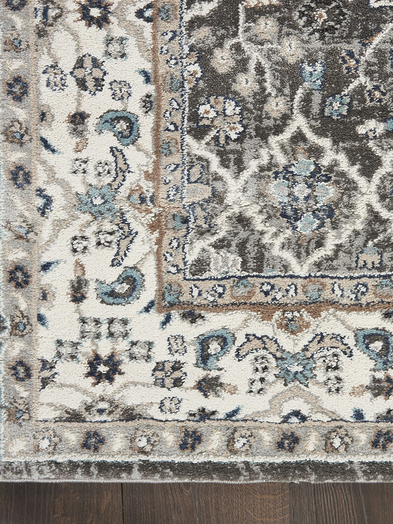 American Manor AMR01 Gray/Ivory 3'11" x 5'11" Rug