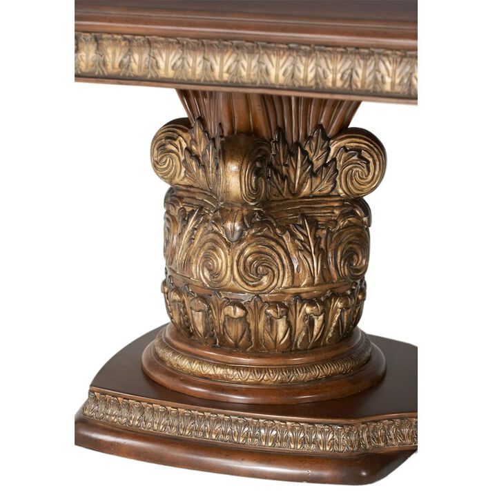 Michael Amini Villa Valencia Rectangular Dining Table - Classic Chestnut