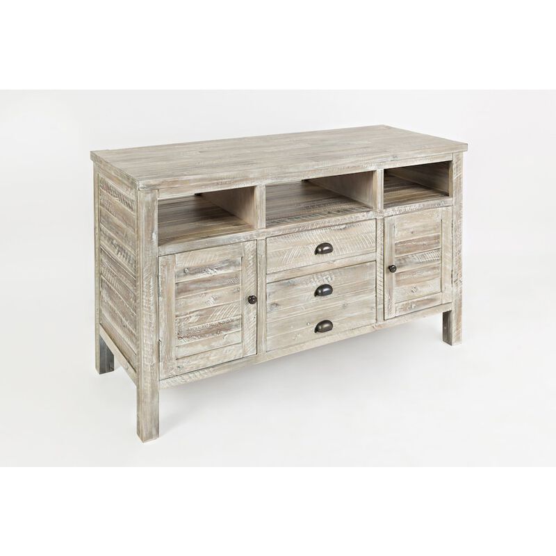 Jofran Artisan's Craft Rustic Farmhouse Distressed Acacia Media Console 50