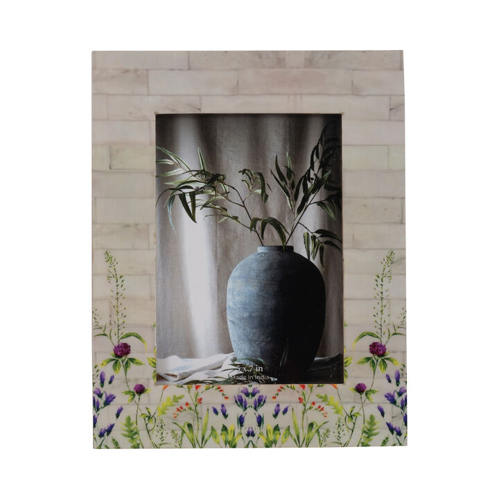 5"x7" Ivry Purple Flwer Frame 5"x7" Ivry Purple Flwer Frame