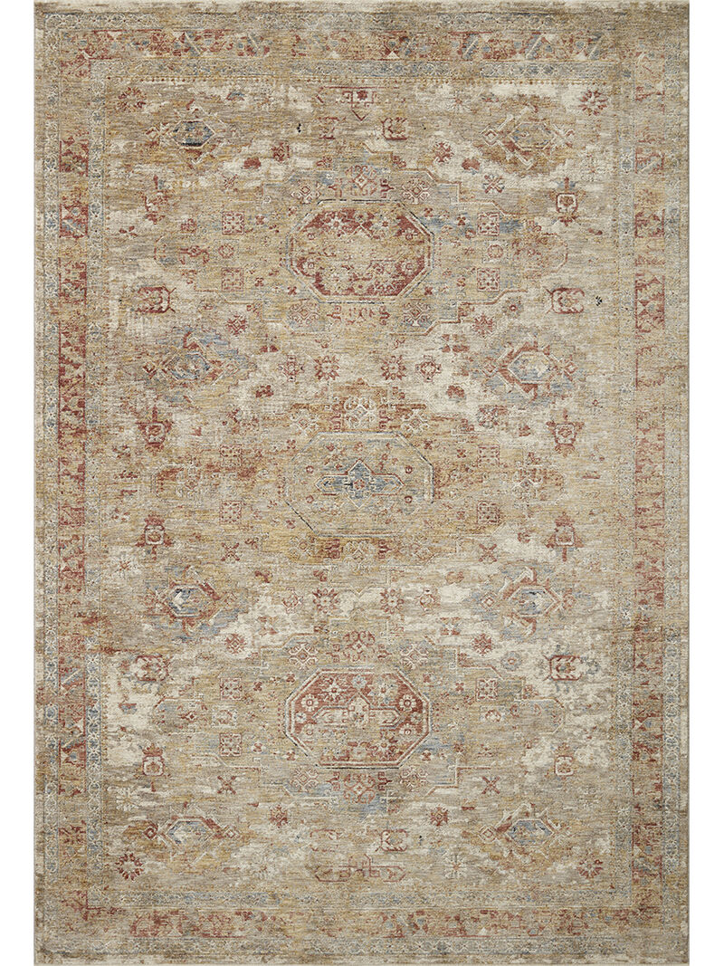 Gaia GAA02 Gold/Taupe 4' x 5'7" Rug