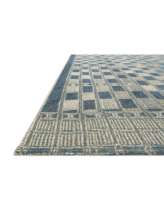 Mika MIK08 Blue/Ivory 5'3" x 7'8" Rug