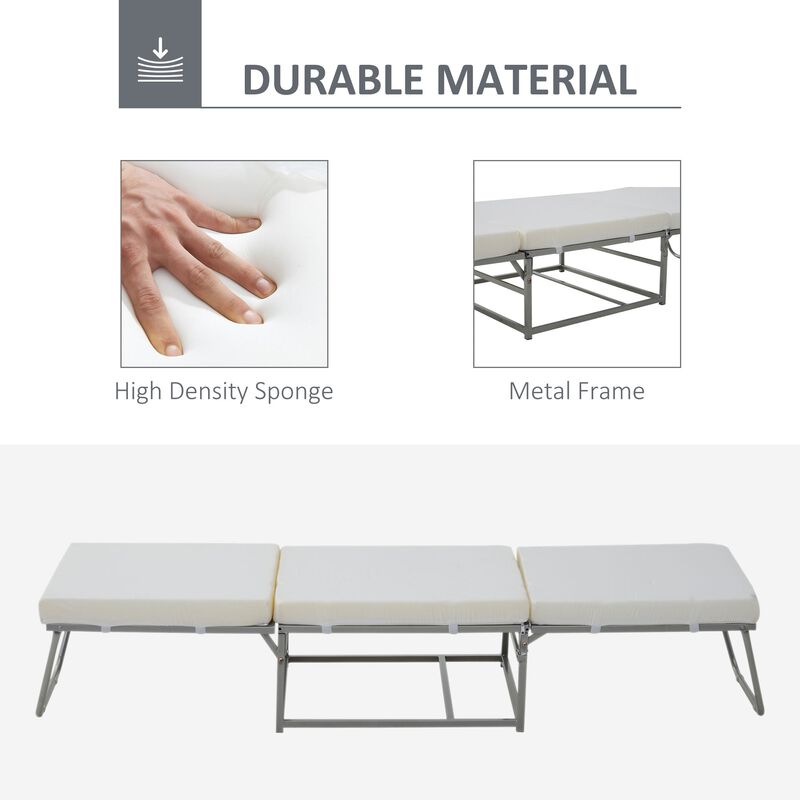 Grey Convertible Seating: Sofa Bed with Storage Box & Padded Sponge