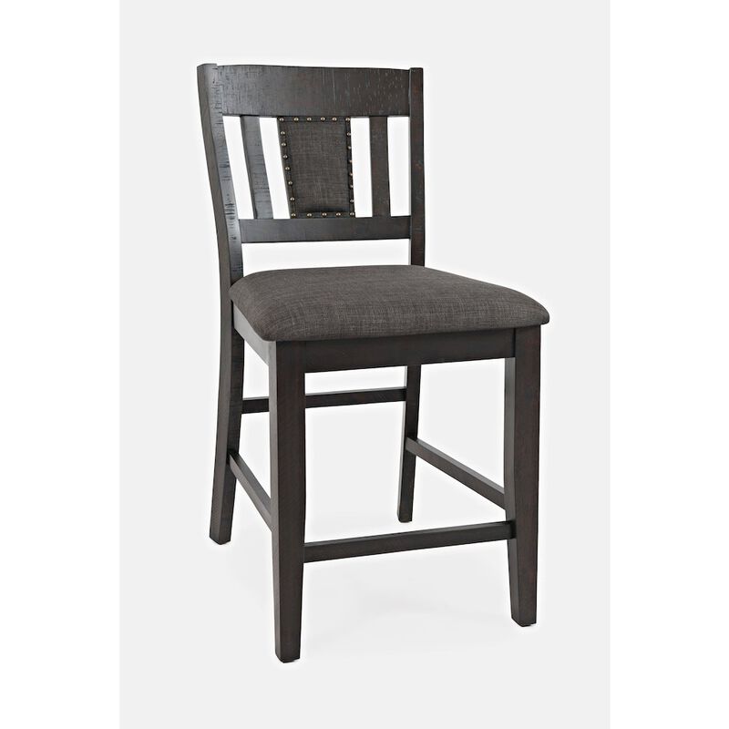 Jofran American Rustics Upholstered Slatback Stool (Set of 2)