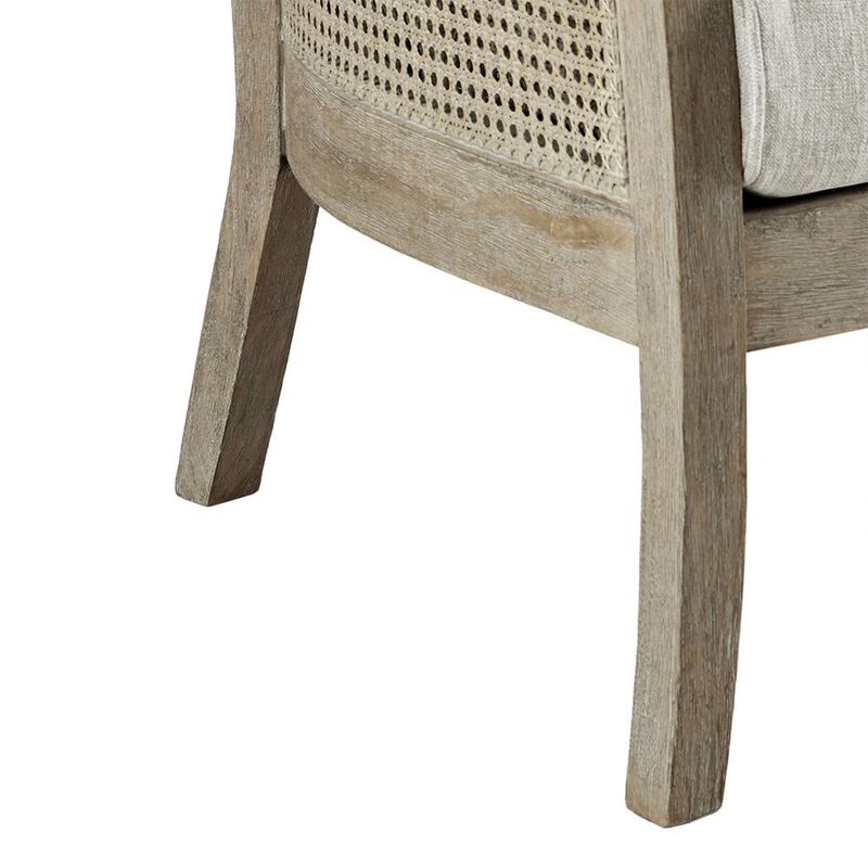 Belen Kox Rustic Cane Back Accent Chair, Belen Kox