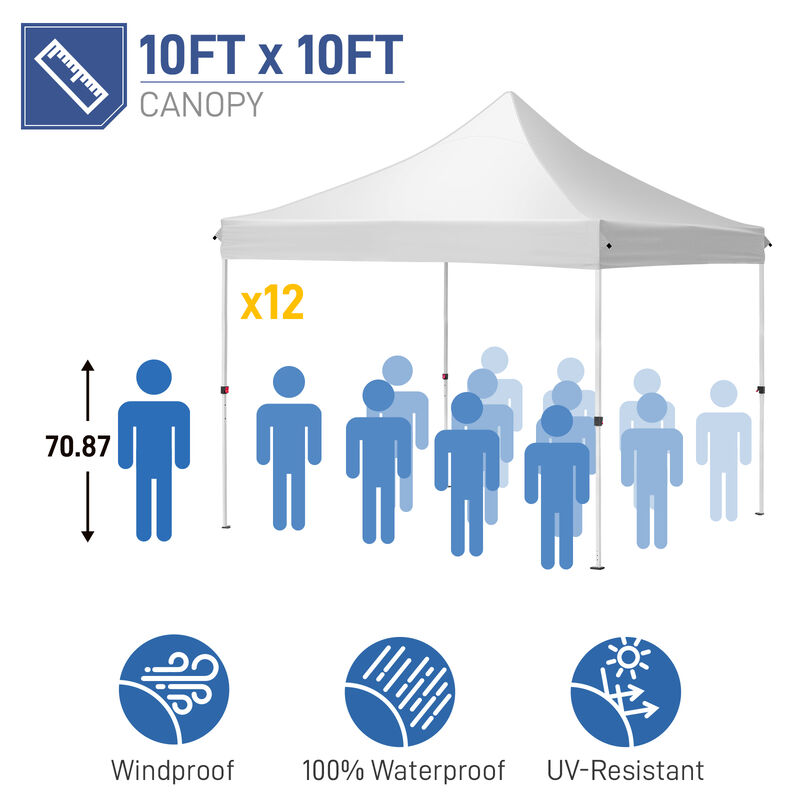 Pop-Up Canopy with 4 Sandbags for Outdoor Events and Shade