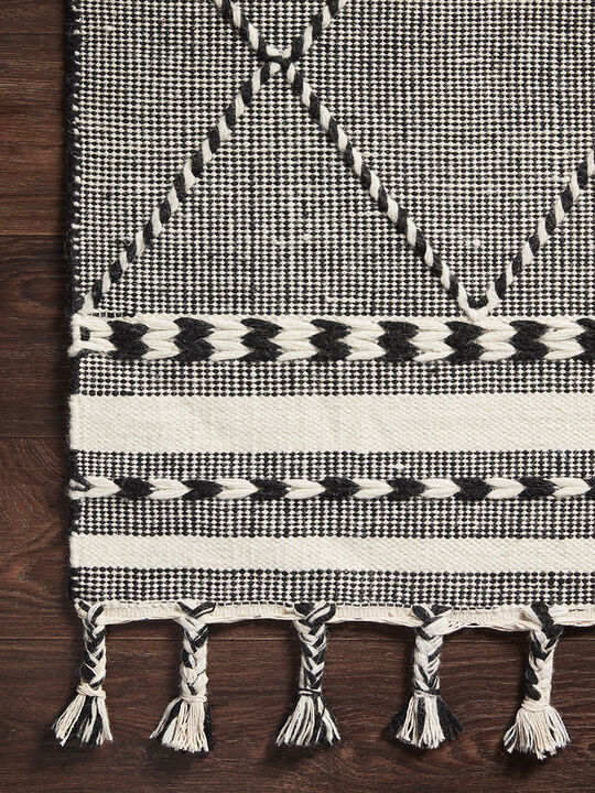 Sawyer SAW01 Black 18" x 18" Sample Rug