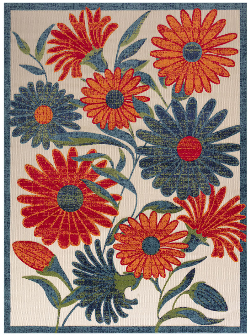 Aloha ALH33 Ivory/Multicolor 9' x 12' Rug