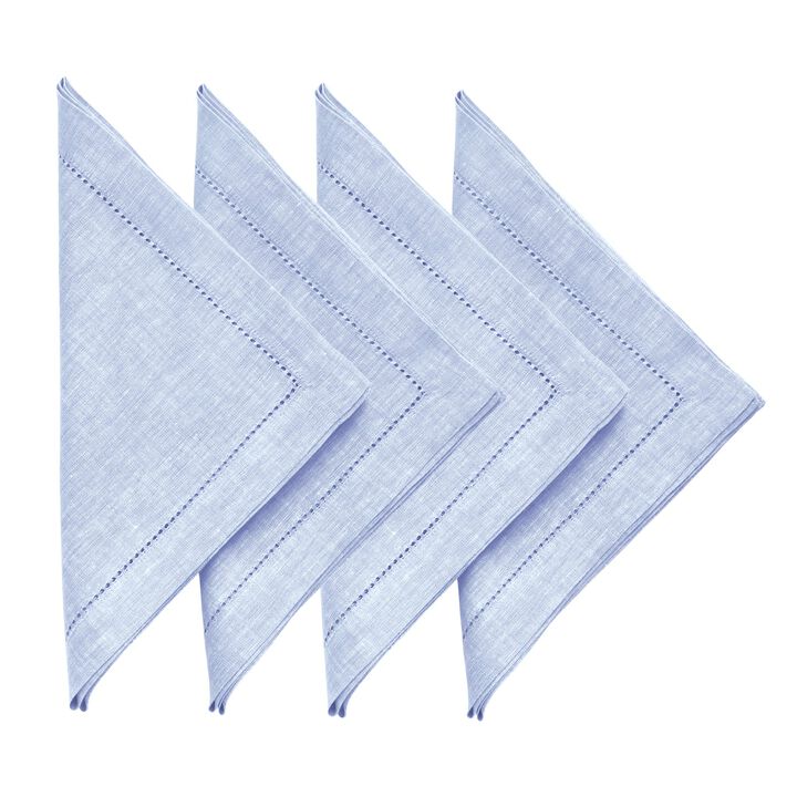 Solino Home 100% Pure Linen Cloth Napkins 20 x 20 Inch Set of 4 Dinner Napkins | Milan