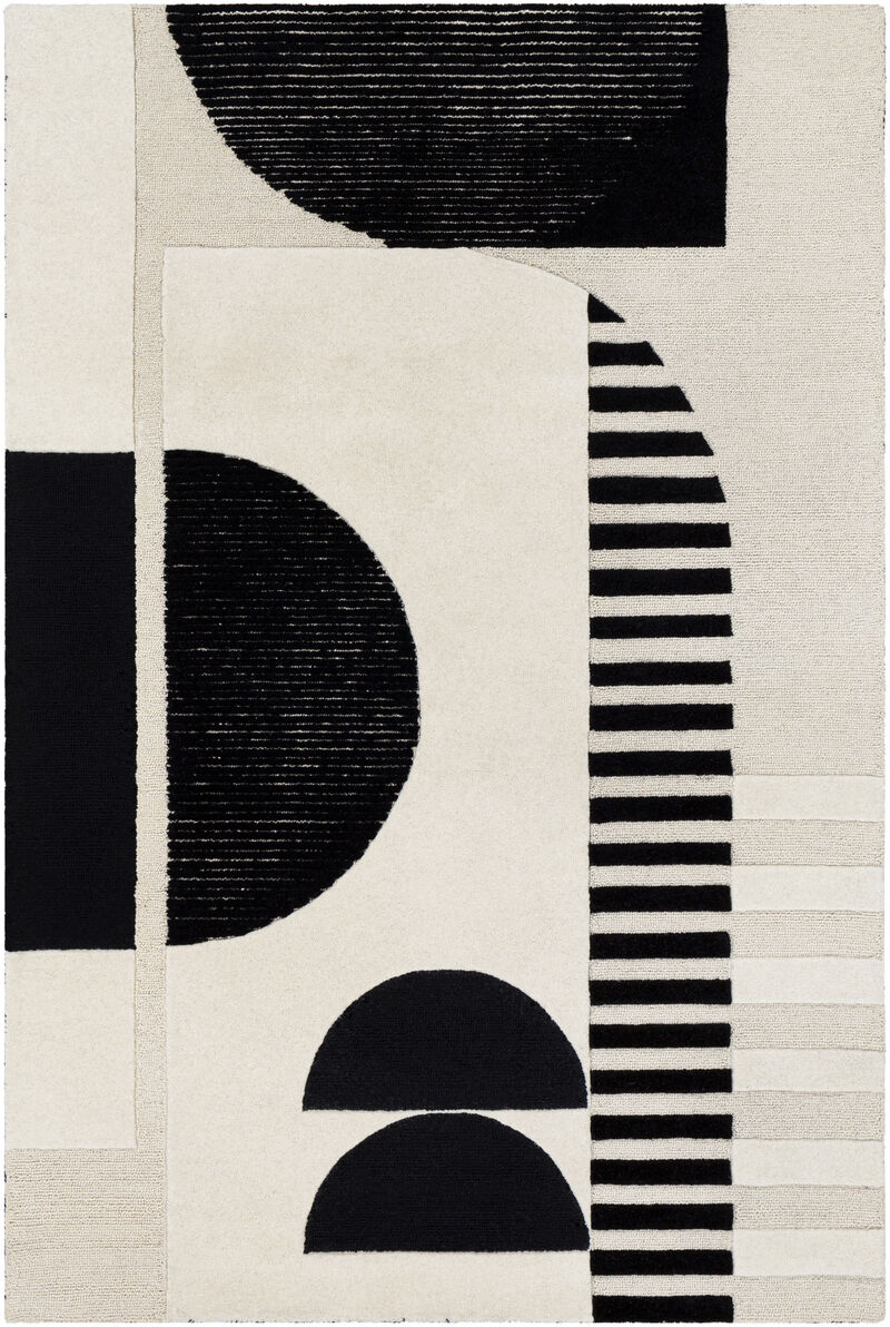Brooklyn BRO-2304 5' x 7'6' Black Rug