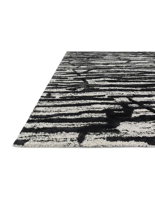 Juneau JY07 Ivory/Black 3'6" x 5'6" Rug