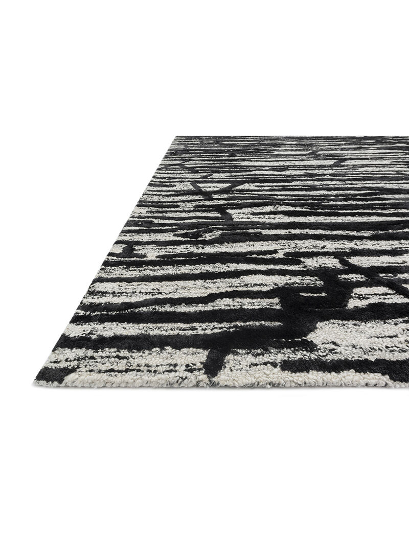 Juneau JY07 Ivory/Black 3'6" x 5'6" Rug