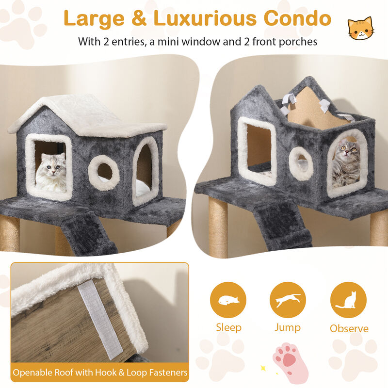 Tower Condo Scratching Posts Ladder Cat Tree