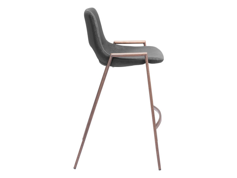 Desi Counter Stool (Set of 2) Black & Walnut