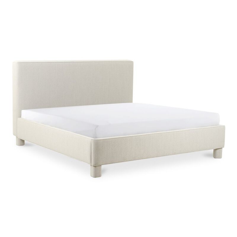 Moe's Home Collection Ichigo King Bed Light Grey