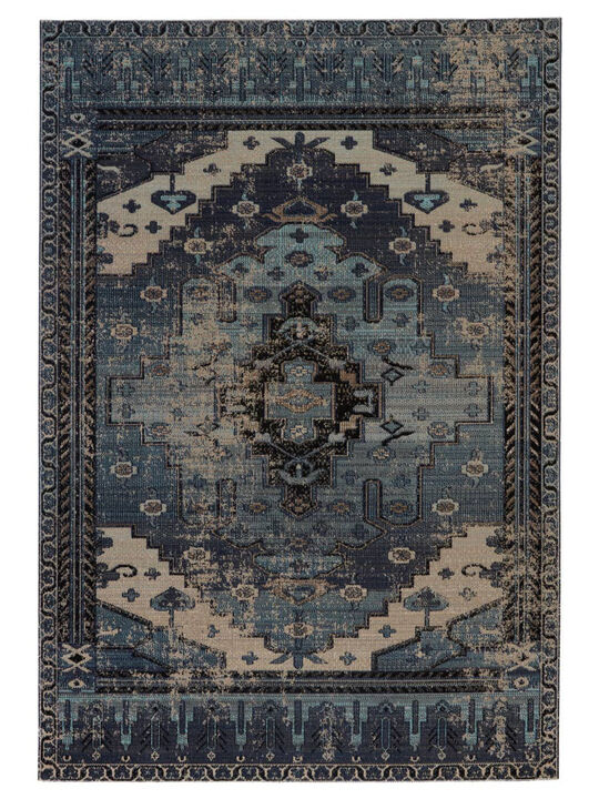 Polaris Cicero Blue 4' x 6' Rug
