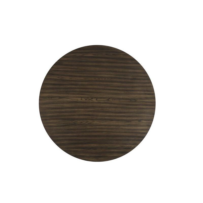 New Classic Furniture Cityscape Round Dining Table-Walnut