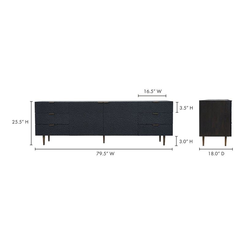 Moe’s Breu Sideboard Black