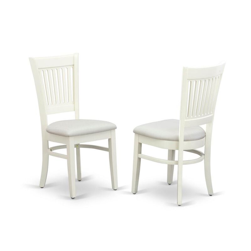 East West Furniture Dining Chair Oak, VAC-LWH-C