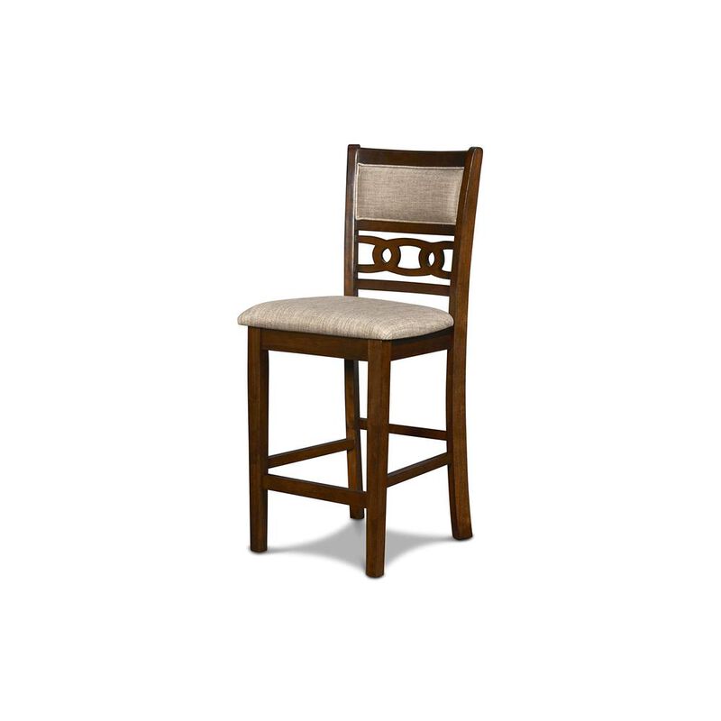 New Classic Furniture Gia Cherry Wood Counter Chair with Fabric Seat (Set of 4)
