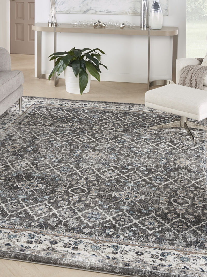 American Manor AMR01 Gray/Ivory 3'11" x 5'11" Rug