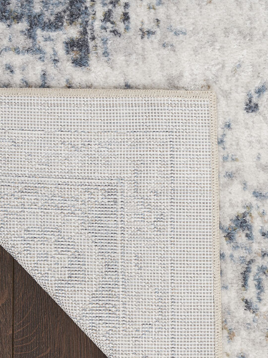 Astra Machine Washable ASW16 Ivory/Blue 4' x 6' Rug