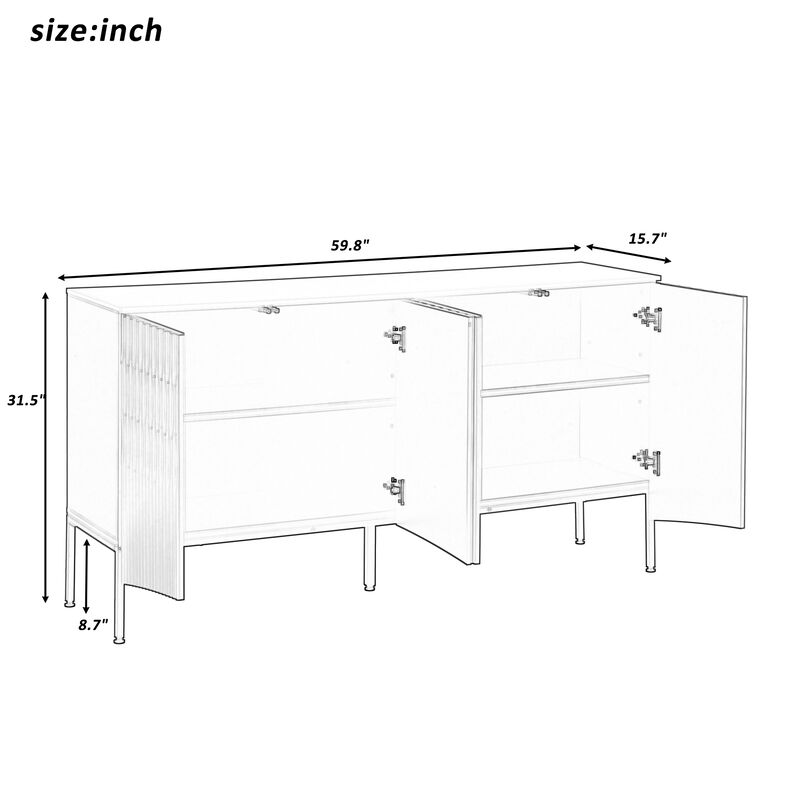 Merax Elegant Sideboard Storage Cabinet