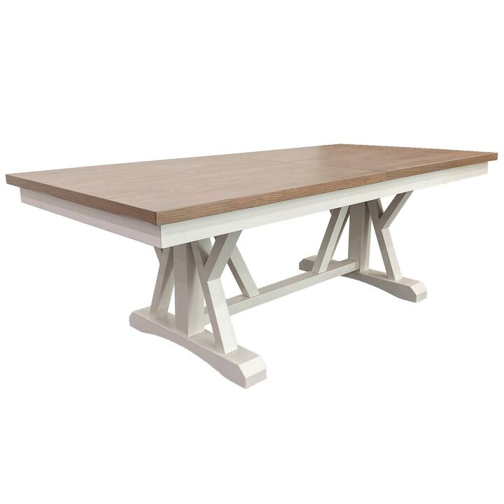 Parker House Furniture Modern Dining 88 In. Trestle Extendable Dining Table