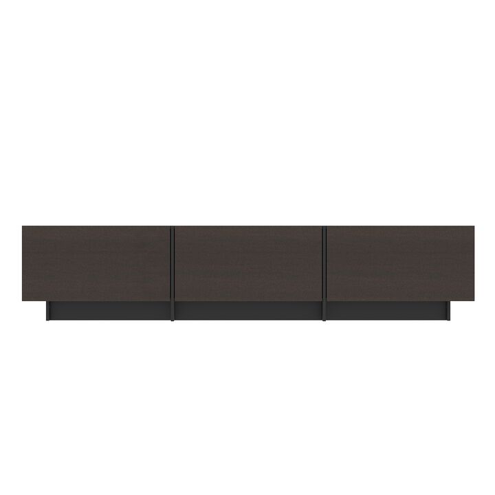 FUFU&GAGA Modern/Contemporary Dark Brown Tv Stand Integrated Tv Mount (Accommodates TVs more than 70-in),Brown