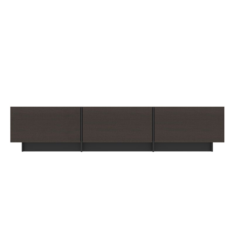 FUFU&GAGA Modern/Contemporary Dark Brown Tv Stand Integrated Tv Mount (Accommodates TVs more than 70-in),Brown