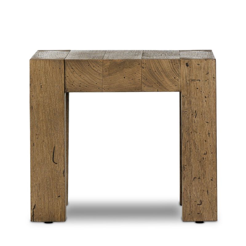 Abaso End Table in Wormwood Oak