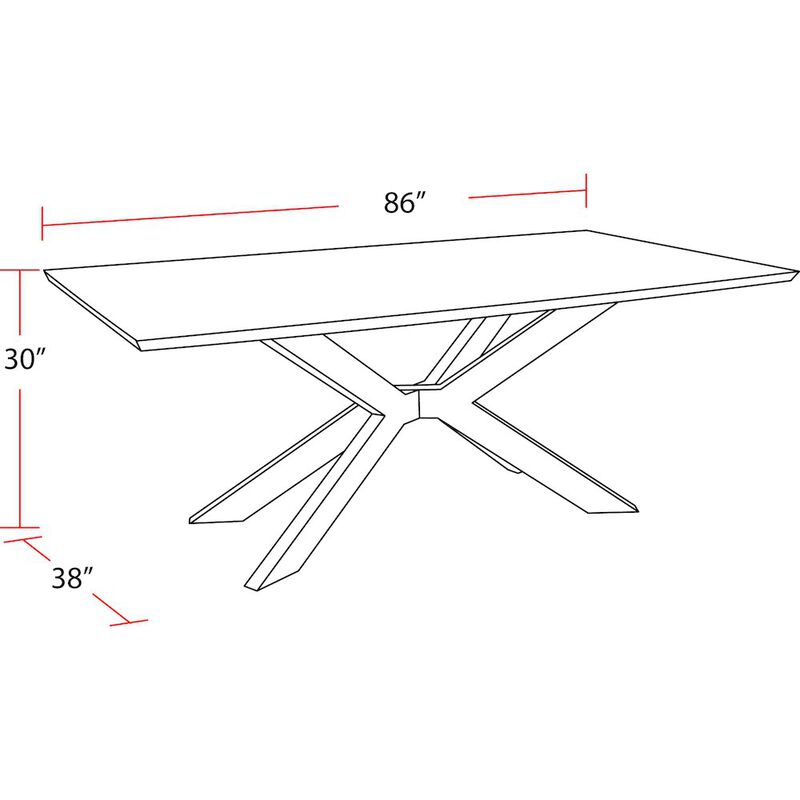 Parker House Furniture- Monaco Dining 86 In. Rectangular Dining Table