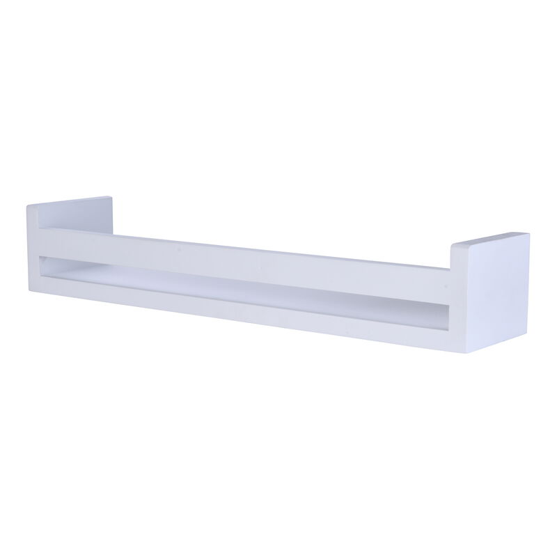 18" Wall Mount Decorative Spice Rack / Home D�cor Organizer Rack Shelf� White