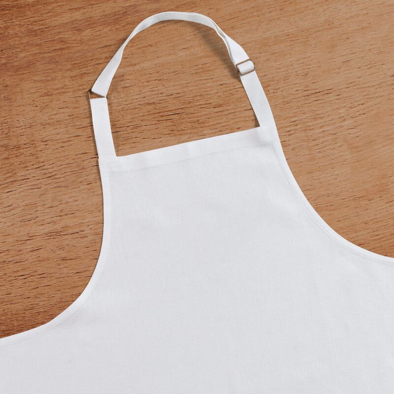 Solino Home 100% Pure Linen Full Midi Apron 38 x 36 Inch