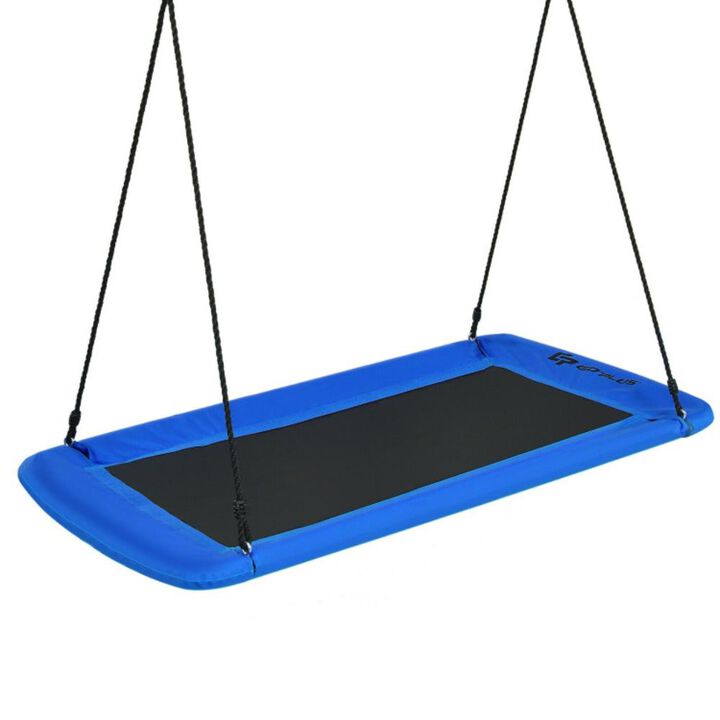Hivvago 60 Inches Platform Tree Swing Outdoor with  2 Hanging Straps