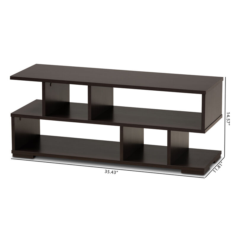 Baxton Studio Arne Modern and Contemporary Wood TV Stand