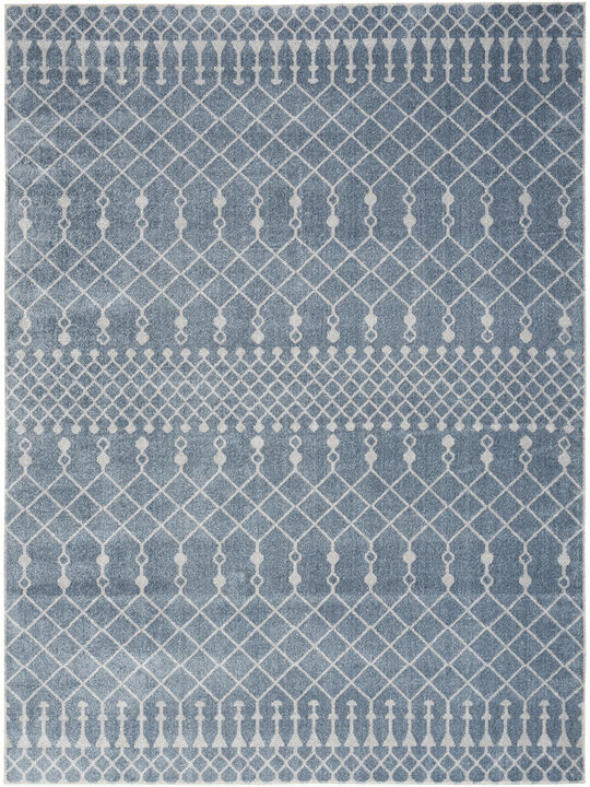 Astra Machine Washable ASW10 Blue 4' x 6' Rug
