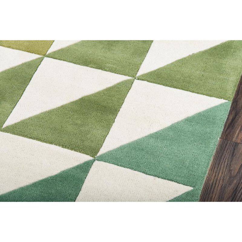 Novogratz Modern Runner Area Rug, Lime, 2'3 X 8' Runner